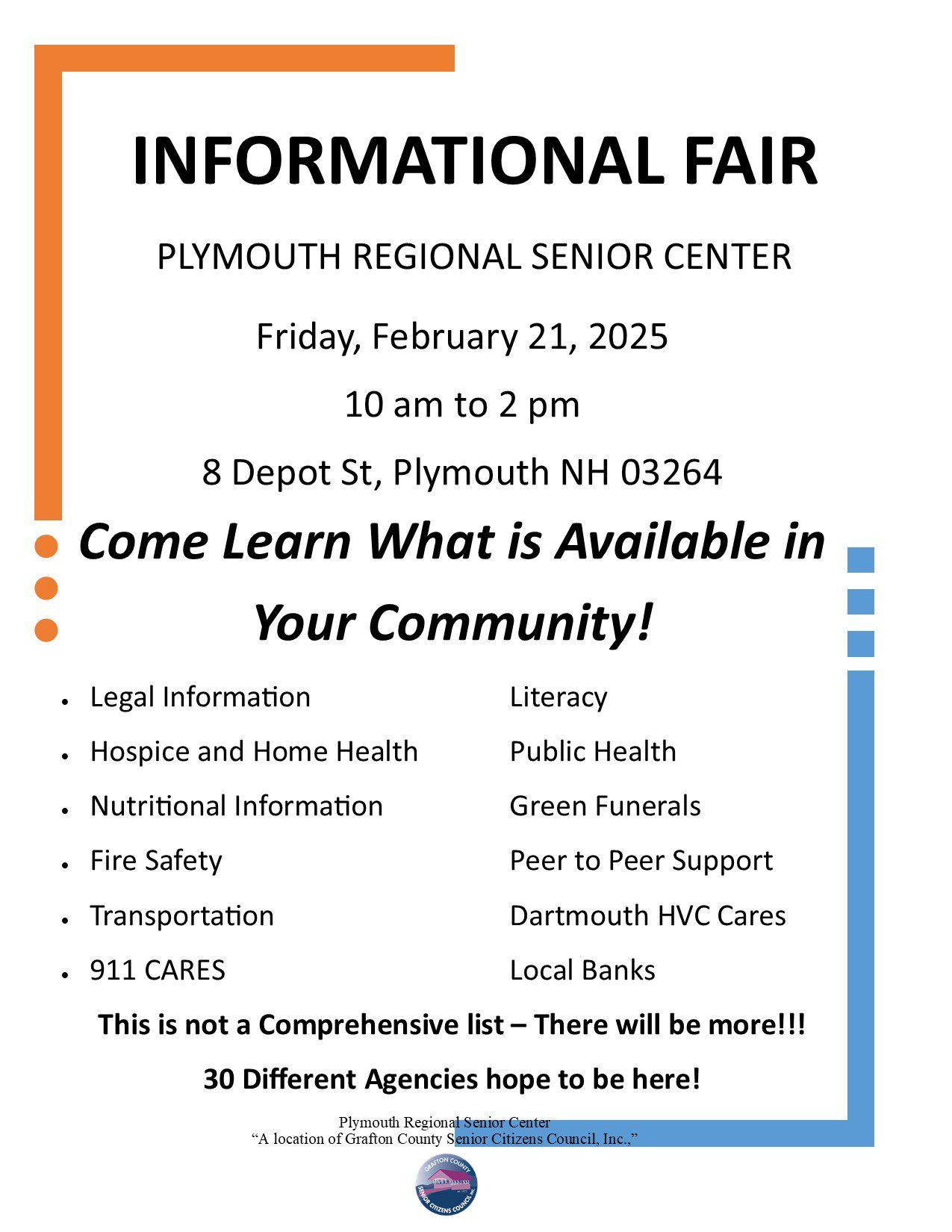 Plymouth Regional Informational Flyer, Pemi-Baker Hospice & Home Health