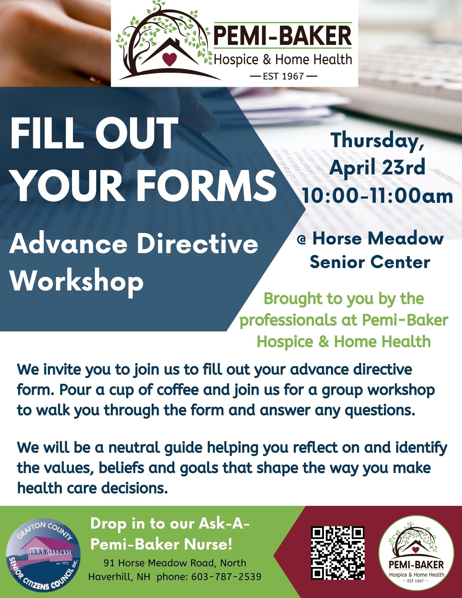 Advance Directive Workshop Pemi-Baker Hospice & Home Health