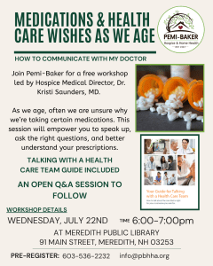 Medication Workshop , Pemi-Baker Hospice & Home Health