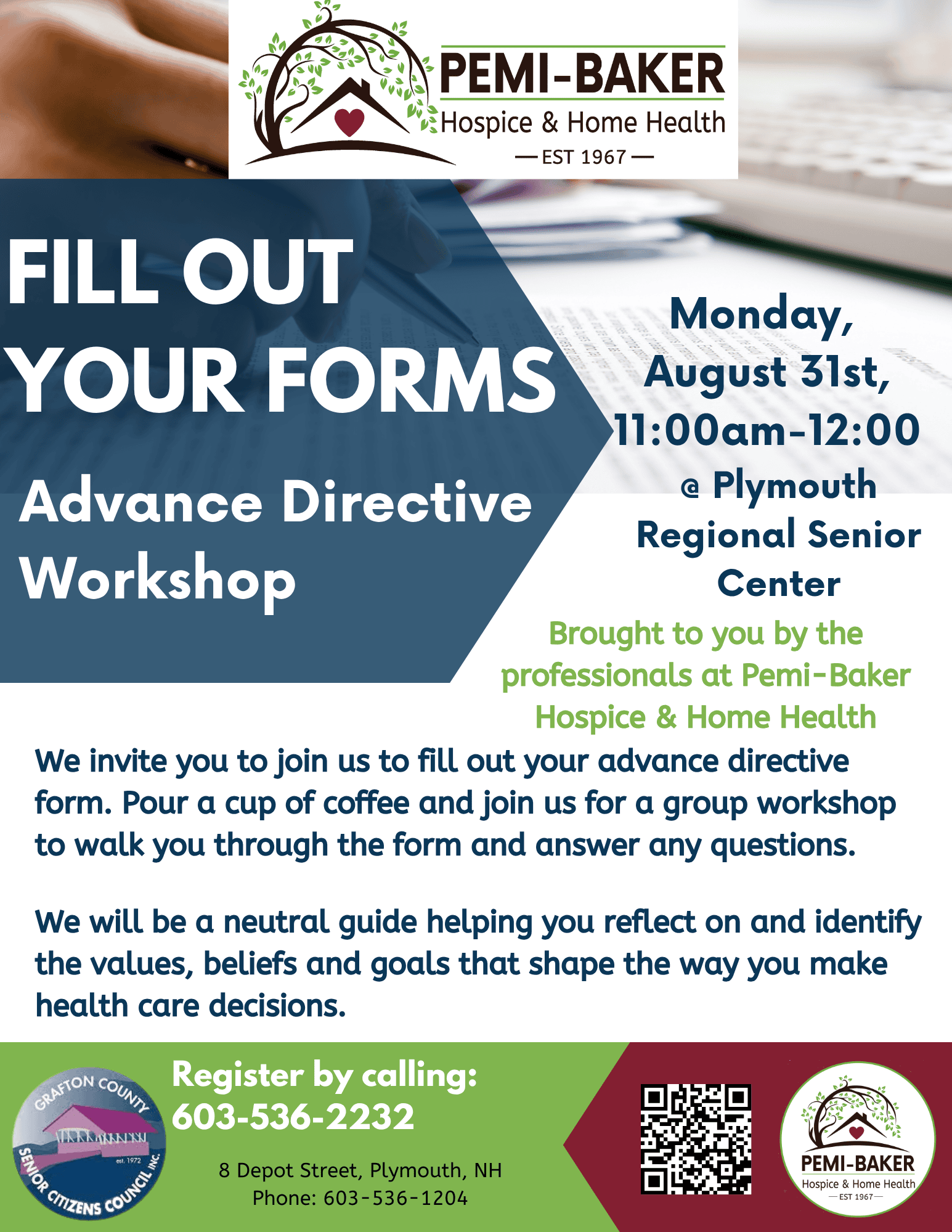 Advance Directive workshop Pemi-Baker Hospice & Home Health