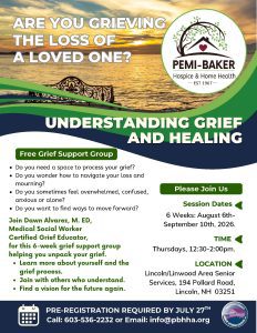 Understanding Grief & Healing, Pemi-Baker Hospice & Home Health